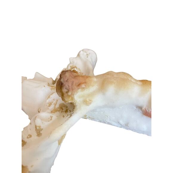 Unique Plaster Mold Crucifix Jesus on the Cross 13.5 x 7.5" - Picture 8 of 11